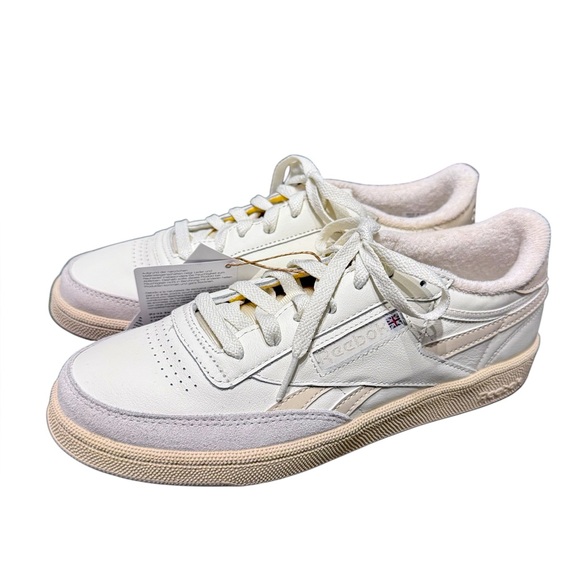 Reebok Club C Revenge Vintage Tennis Cream and White Casual Sneakers